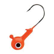 Bass Pro Shops XPS Round Jighead with Barb - 1/4 oz. - Fluorescent Orange